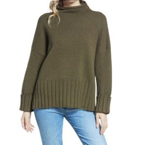 Madewell Glenmoor Mock Neck OverSize Sweater